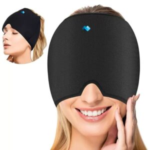 Migraine Masker Zwart – Warmte & Koude Therapie - Verlichting Van Hoofdpijn - Hoofdpijn Masker