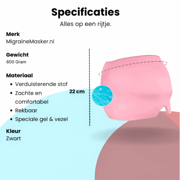 Migraine Relief Cap – Warmte & Koude Therapie - Verlichting Van Hoofdpijn - Roze - Afbeelding 8